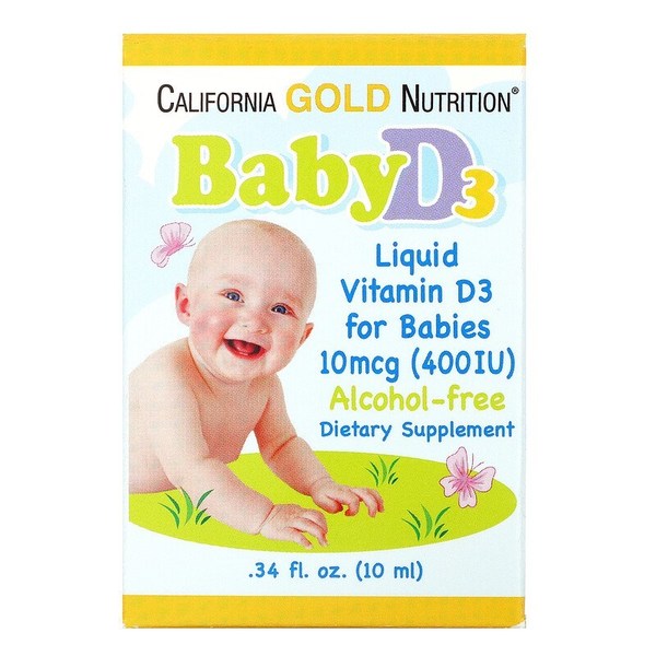 California Gold Nutrition, 嬰兒維生素 D3 滴劑